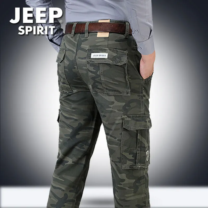 2019 весна осень JEEP Spirit Cargo камуфляжные брюки мужские повседневные военные