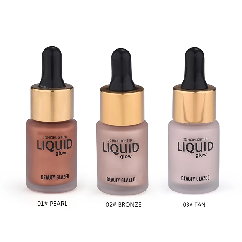 Beauty Glazed 3D Highlighter Liquid Glow Drops Face Highlight Make up