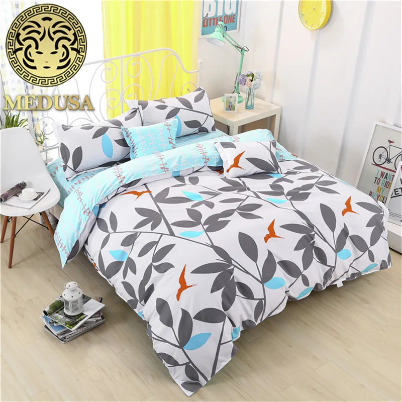 

Medusa leaves modern bedding set king queen double full single size duvet/doona cover set