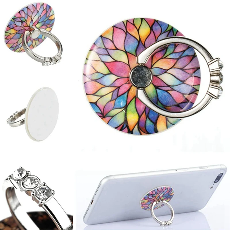 

2019 new round diamond-encrusted mobile phone ring bracket for iPhone6s 7 8P X Xs max Xr