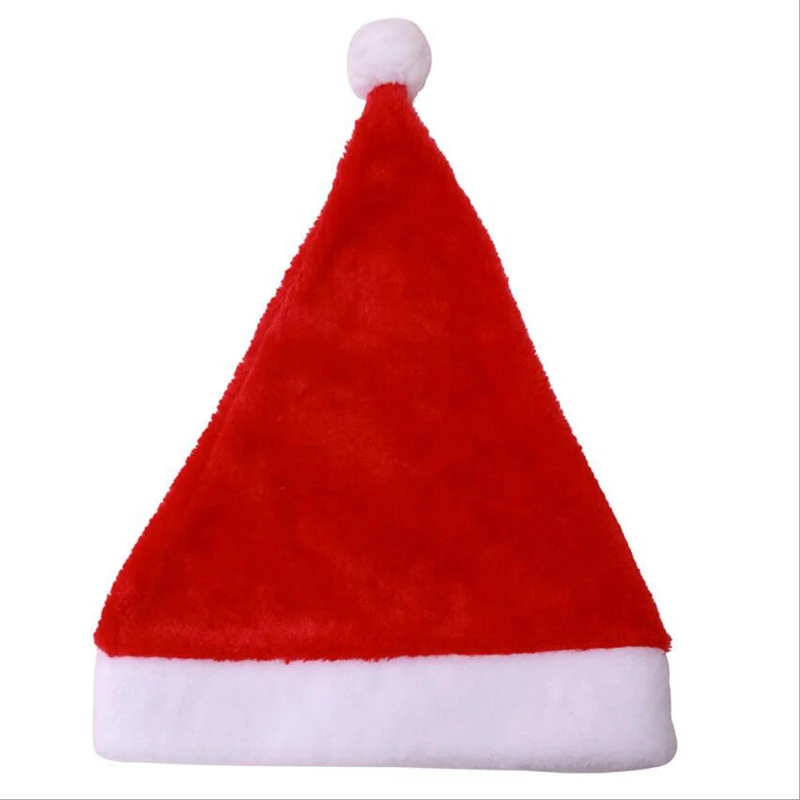1 шт. шапка Санта Рождественское украшение, подарок для празднования открытия украшения высококлассные рождественские плюшевые взрослые детский головной убор