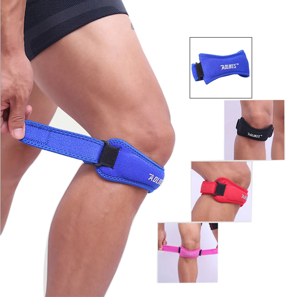 

Aolikes Adjustable Knee Guard Support Kneeling Pads Patella Protector Belt Sports Knee Brace Strap Band Leg Support Brace Guard