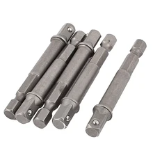 HHTL-1/4 Inch Shank Hex Drive Bit Power Extension Drill Socket Adapter 5pcs