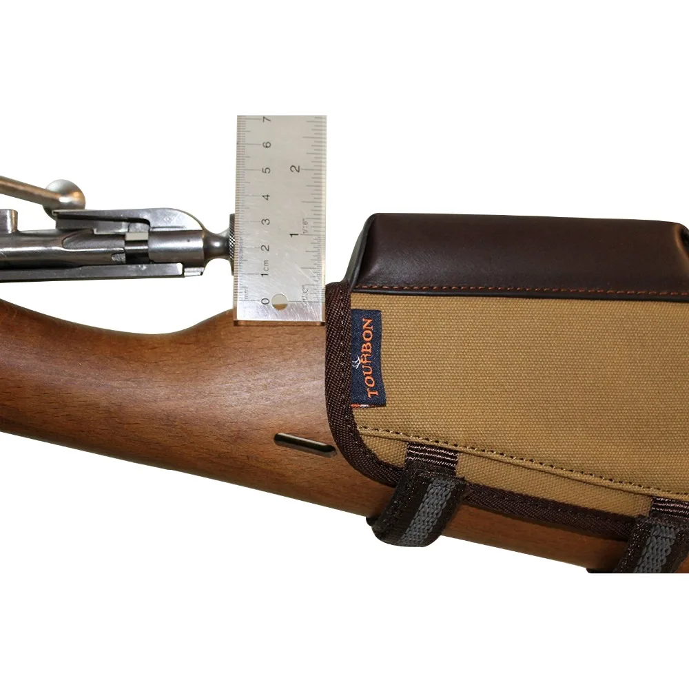 Lona com Cartuchos de Munição Tourbon Hunting Acessórios Rifle Buttstock Bochecha Resto Riser Titular Carrier. 306.30-08 Tiro Gun 5 Tourbon hunting gun acessórios rifle buttstock bochecha