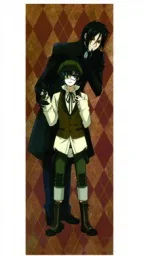 

Home Decor Kuroshitsuji Anime Ciel & Sebastian 150*50CM Wall Scroll Poster #22648