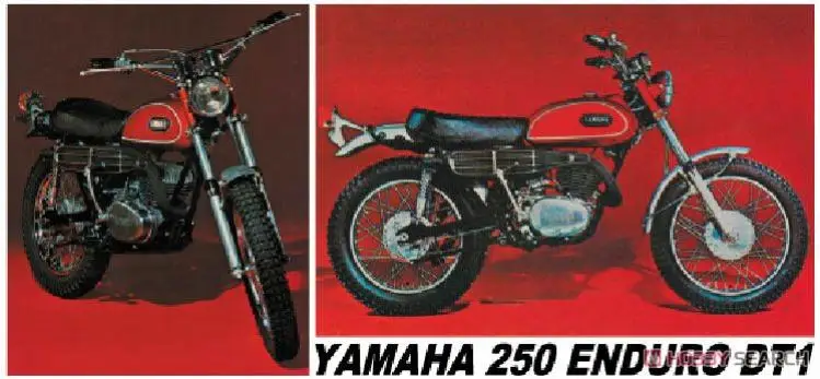 1/10 модель мотоцикла в сборе Yamaha Trail 250DT1 52171