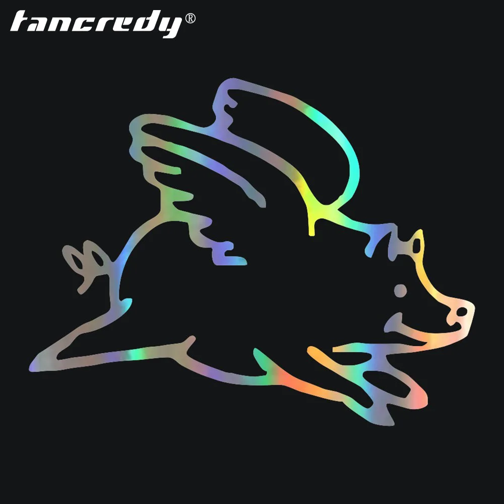 Tangcredy 2 я половинная цена Летающая свинья стикер автомобиля и автомобильная