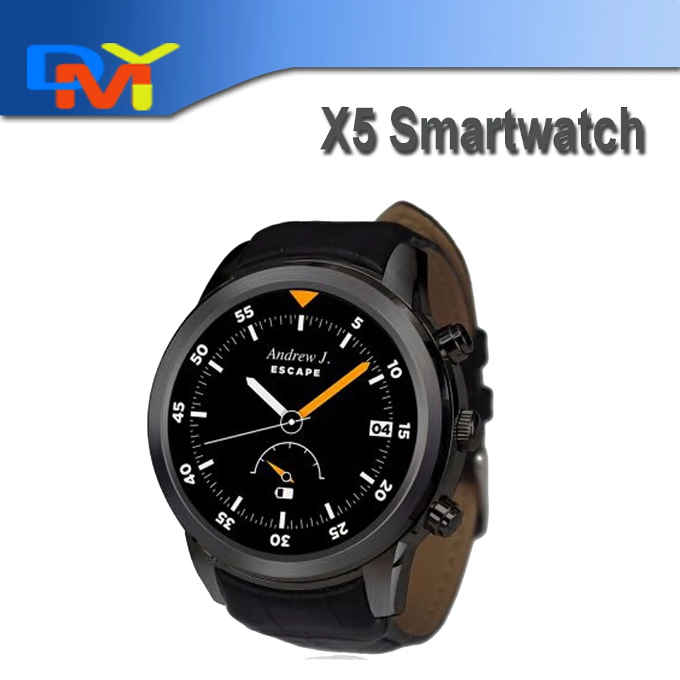 2016 New X5 1 4 Circle 3G Android Smart watch K18 Plus intelligent Clock font b