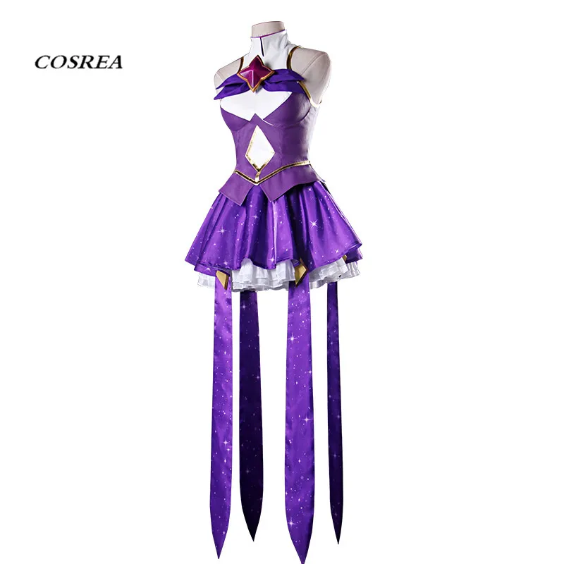

COSREA New Game Cosplay Costume LOL Star Guardian Magical Girl Syndra Uniforms Cosplay Costume Highly Reductive For Woman
