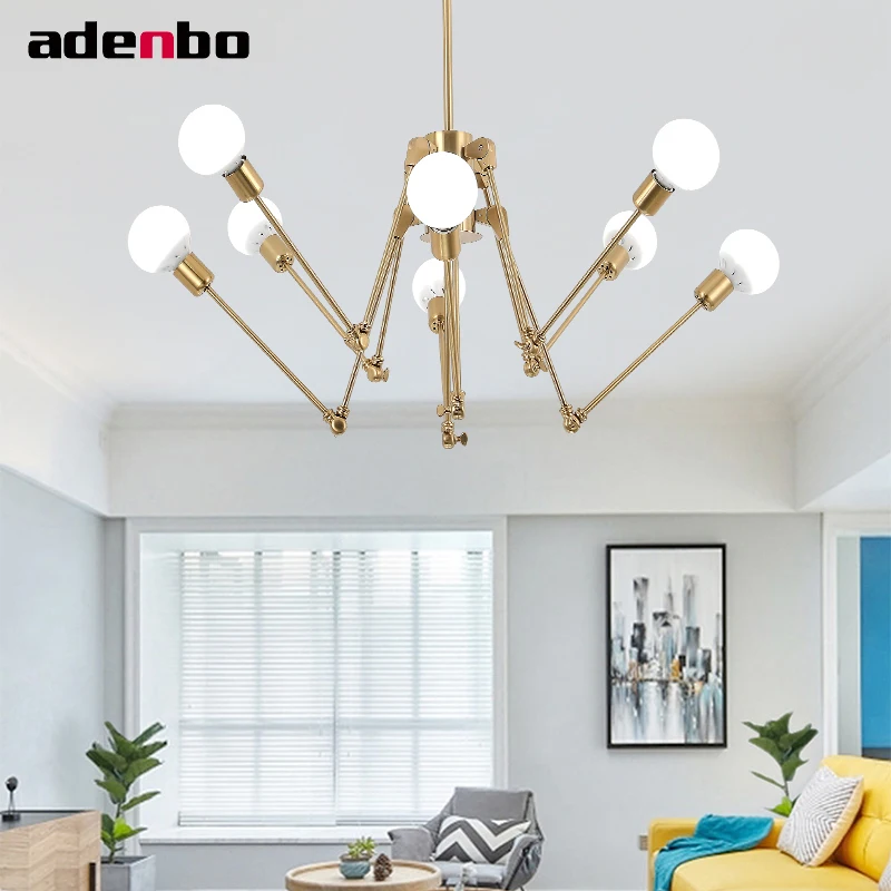 

Creative Modern LED Chandelier Changeable Mode Chandeliers Lighting Gold Plated Ceiling Lamp For Indoor Lighting OL17011