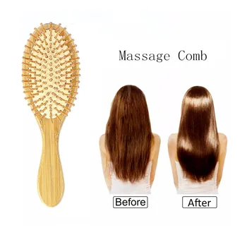 

Head Massage Hair Comb Head Massager Scalp Hairs Tickle Massage Beady Brush Claw Wooden Anti Static Itchy Messy Massage Tool