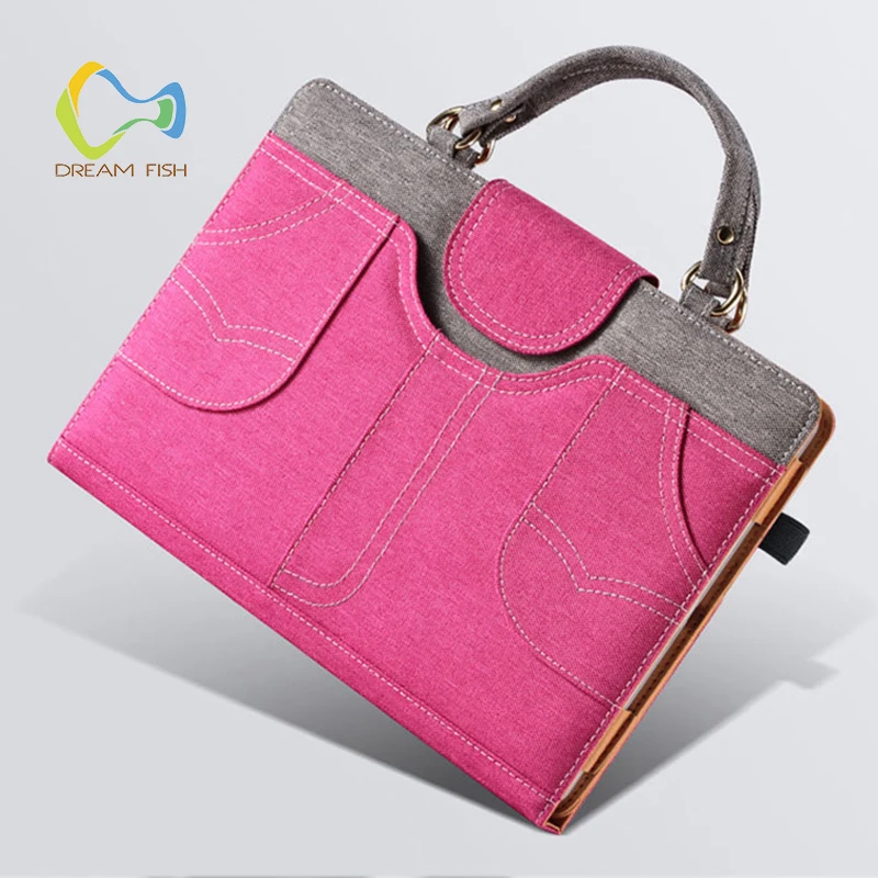 

For Ipad Air 2 Case PU Leather Women Handbag Luxury Lanyard Protective Smart Tablet Stand Cover for Apple Gadget A1566 A1567