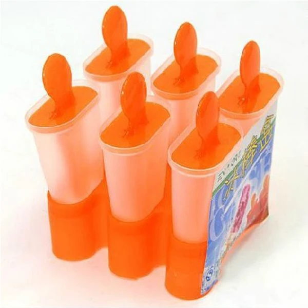 Bargainium 6 Cells Frozen Ice Cream Pop Mold Tray DIY Ice Cream Mold
