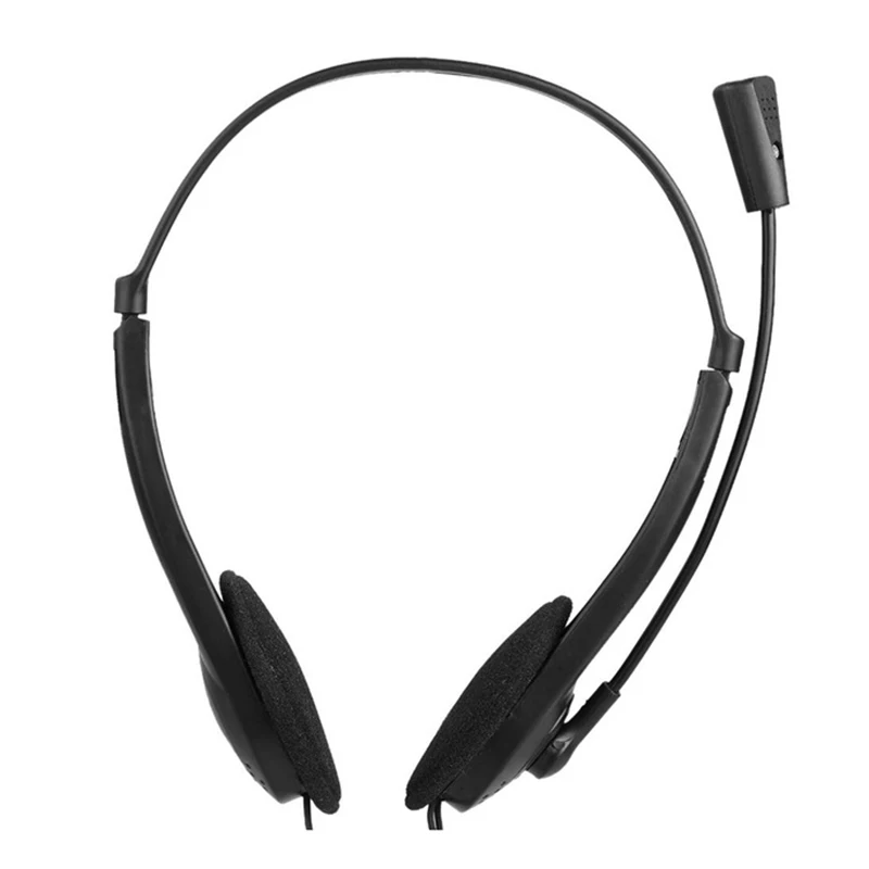 

3.5mm Wired Stereo Headset Noise Cancelling Earphone with Microphone Adjustable Headband for Computer Laptop Desktop