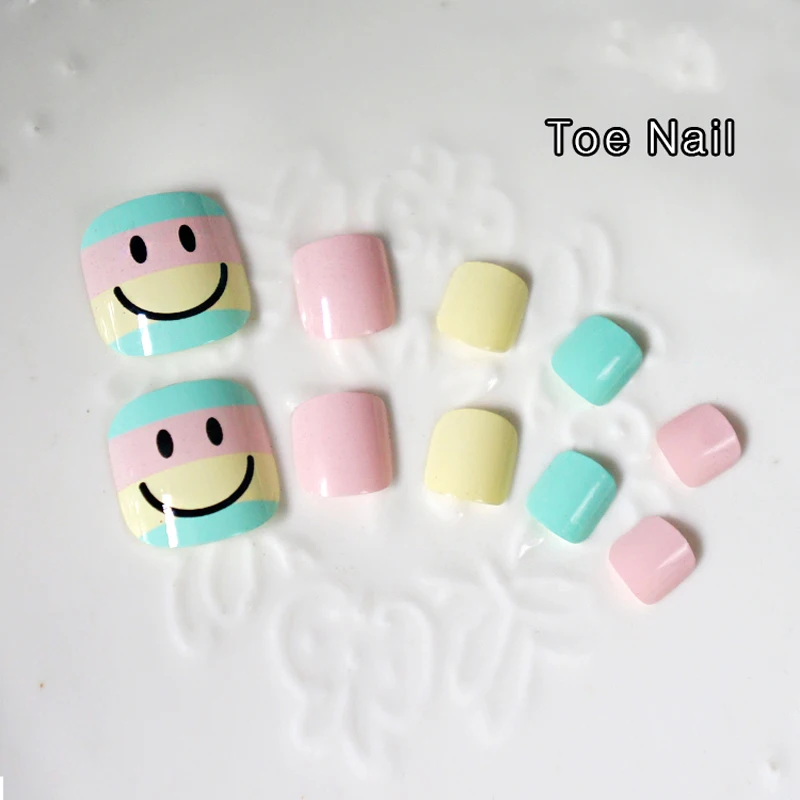 Накладные ногти для ногтей Green Smile Foot накладные с полным покрытием УФ гель