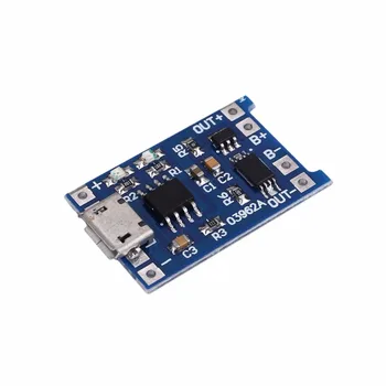 

New Arrival TP4056 Lithium Charger Module with Battery Protection Mini USB 5V 1A TE420 Professional Circuit Board Accessories