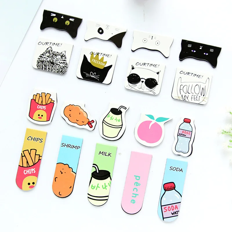 3pcs Student Cute Cartoon Bookmarks Creative Mini