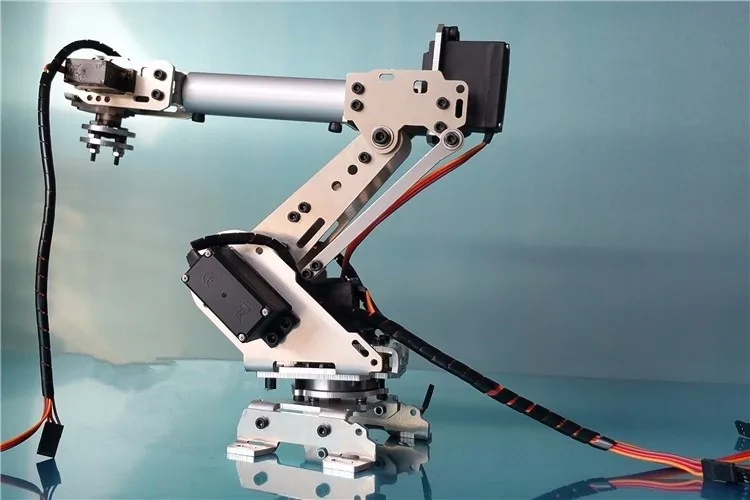 6 DOF CNC алюминиевая Роботизированная рама руки ABB промышленная модель робота 6-asix robot arm 6 servos