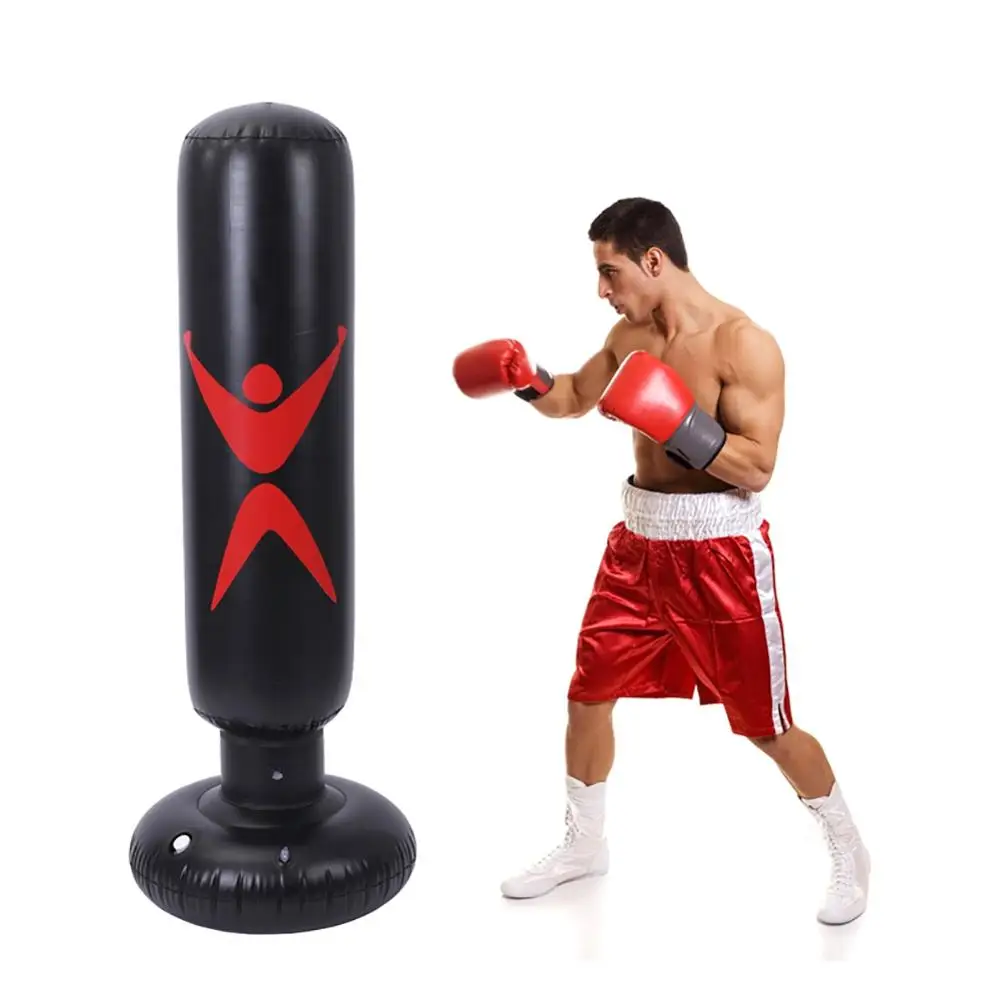 

Fitness Inflatable Kids Punching Bag Stress Punch Tower Speed Bag Stand Power Boxing MMA Target Bag For Children Teens Adult