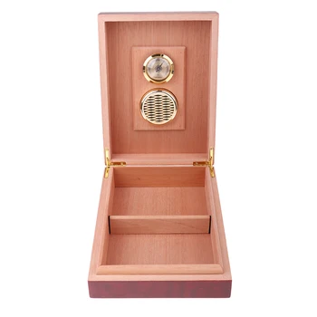 

Cedar Wood Travel Cigar Humidor Case w/ Humidifier Cigarettes Box Portable 135x175mm