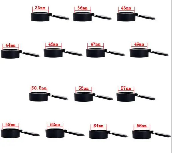 airsoft tactical scope accessories flip-up caps protective lens cover for rifle scope for binoculars for hunting black (7)