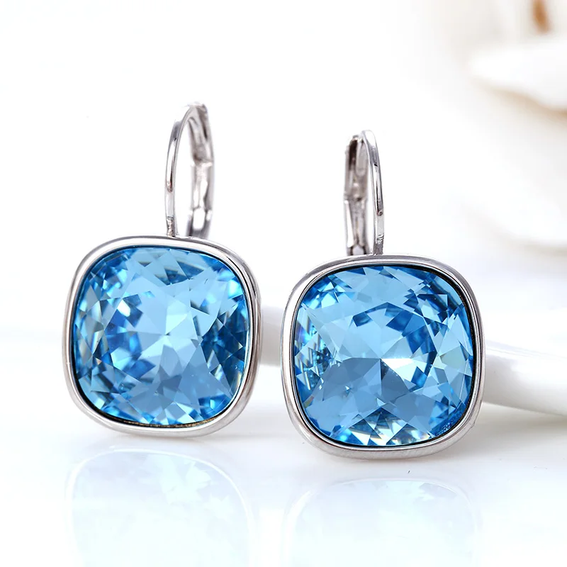 Новинка 11,11, распродажа, женские серьги Bella с белым кристаллом, австрийские модные серьги-гвоздики, вечерние ювелирные аксессуары, лучший подарок