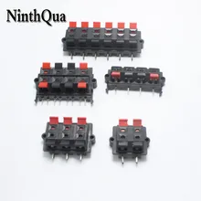 1 pçs wp externo banana jack wp4 wp6 wp8 wp12 alto-falante amplificador clipe de fio tomada de áudio led primavera terminal interruptor