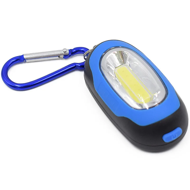 Newe 4Pcs Portable Mini Key Ring COB LED Night Light Pocket Keychain Torch Lamp Flashlight With Carabiner Buckle 55 -Hot