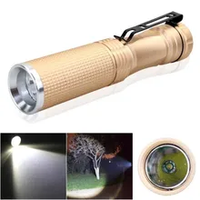 New 7W XPE Q5 LED 14500 AA Flashlight Portable Torch Champagne Outdoor Sports Bike Bicycle Accessories
