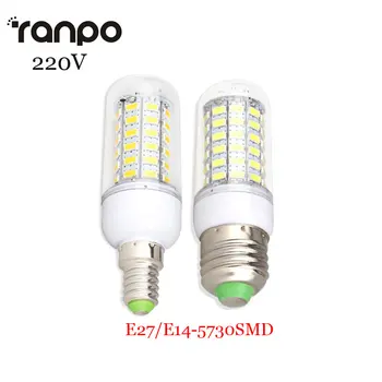

New Bright E27 E14 LED Lamp SMD 5730 3W 7W 12W 15W 18W 20W 25W LED Lights Corn Led Bulb 24/36/48 LEDs Chandelier Candle Lighting