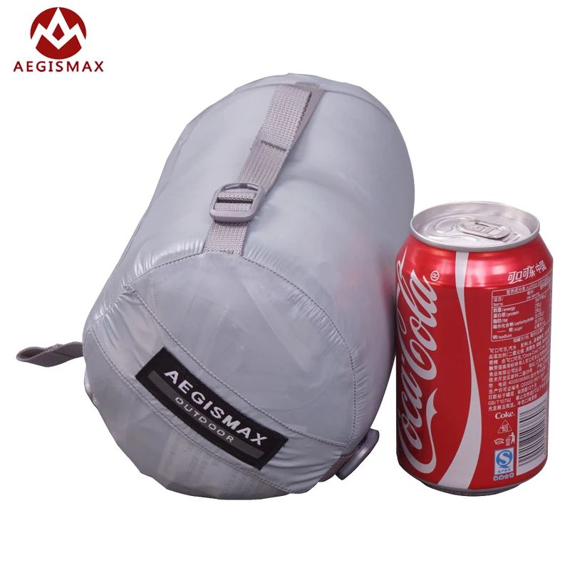 Ultraleve tipo Envelope Branco para Baixo Bolsa de Dormir Aegismax Enchimento Ganso Acampamento Caminhadas Primavera & Outono 280g - 308g 17 Sacos de dormir