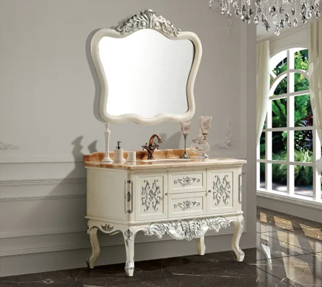 Fashion Antique Bathroom Cabinet With Mirror And Basin Counter Top Fashion antique bathroom cabinet with mirror and basin counter top classic bathroom vanity with - Fashion Antique Bathroom Cabinet With Mirror And Basin Counter Top