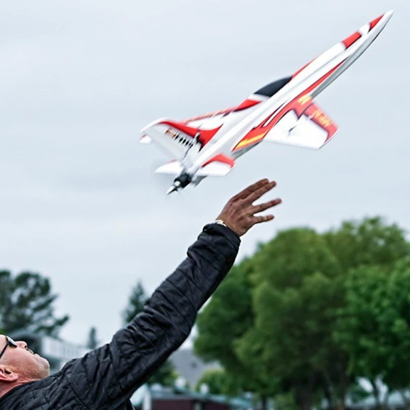 Радиоуправляемый самолет FMS 850 мм Flash Racing Racer высокая скорость до 180 км/ч FPV готов с