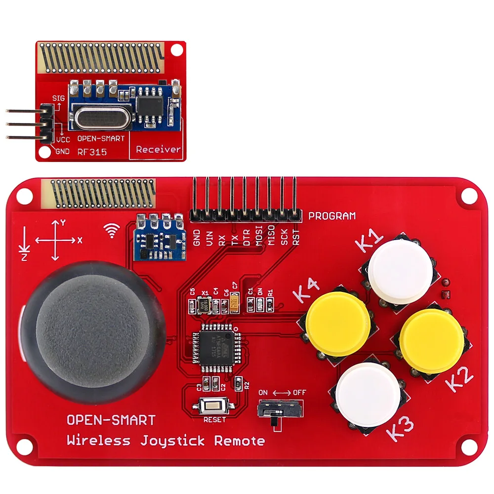 PS2 джойстик клавиатуры модуль RF 315 мГц Беспроводной джойстик игры пульт дистанционного управления Transceiver Kit для салона автомобиля/4 оси