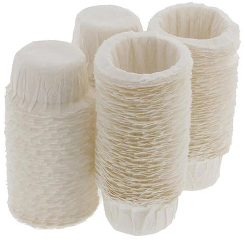 

100Pcs Home Kitchen Coffee Filters Disposable Paper Filters Cups Replacement Coffee Filters Hot