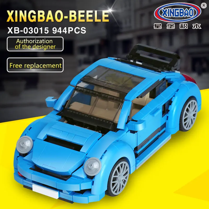 

Xingbao 03015 944Pcs Creative MOC Technic Series The Self Locking Car Children Educational Model Building Blocks Bricks Toys