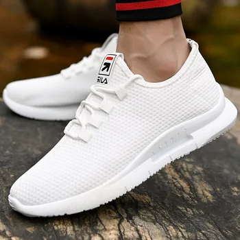 

New Mesh Men Casual Shoes Lac-up Men Shoes Lightweight Comfortable Breathable Walking Sneakers Tenis Feminino Zapatos