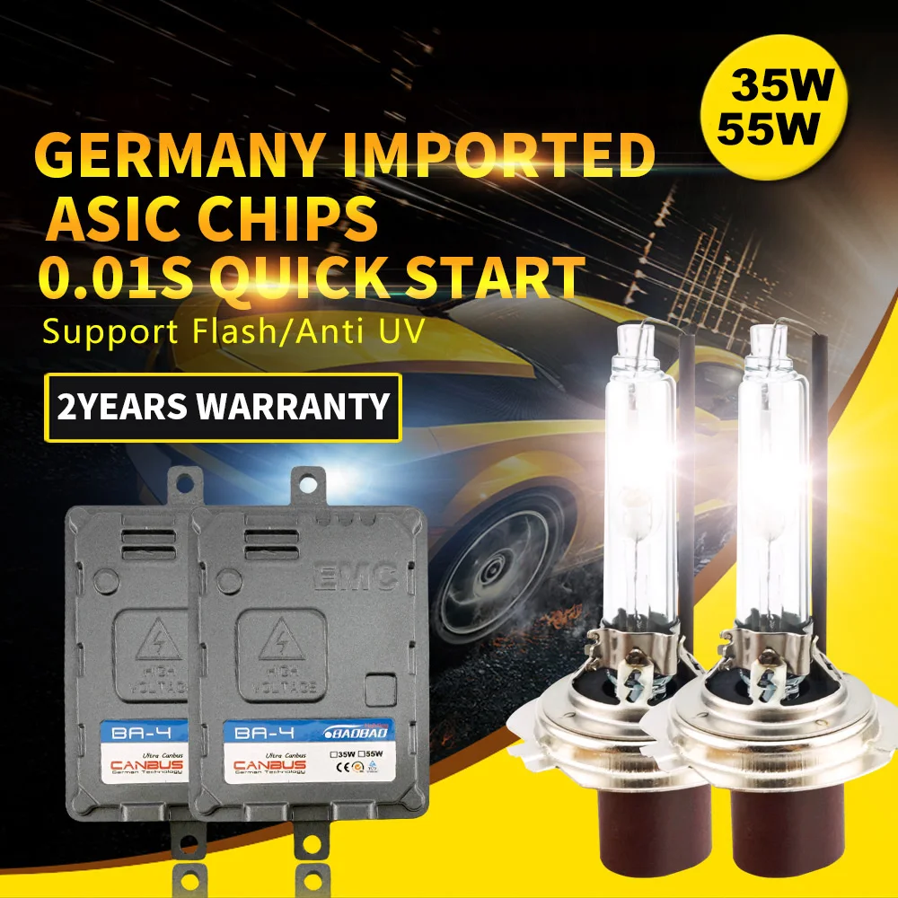 2016 Top quality 55W Ultra CANBUS HID Ballast and HID headlight kit