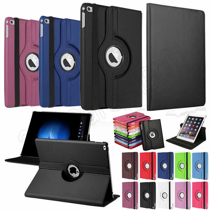 

Cover For Apple iPad Pro 9.7 Case PU Leather Flip Smart Stand 360 Degree Rotating Case Cover A1673 High Quality A1674 A1675