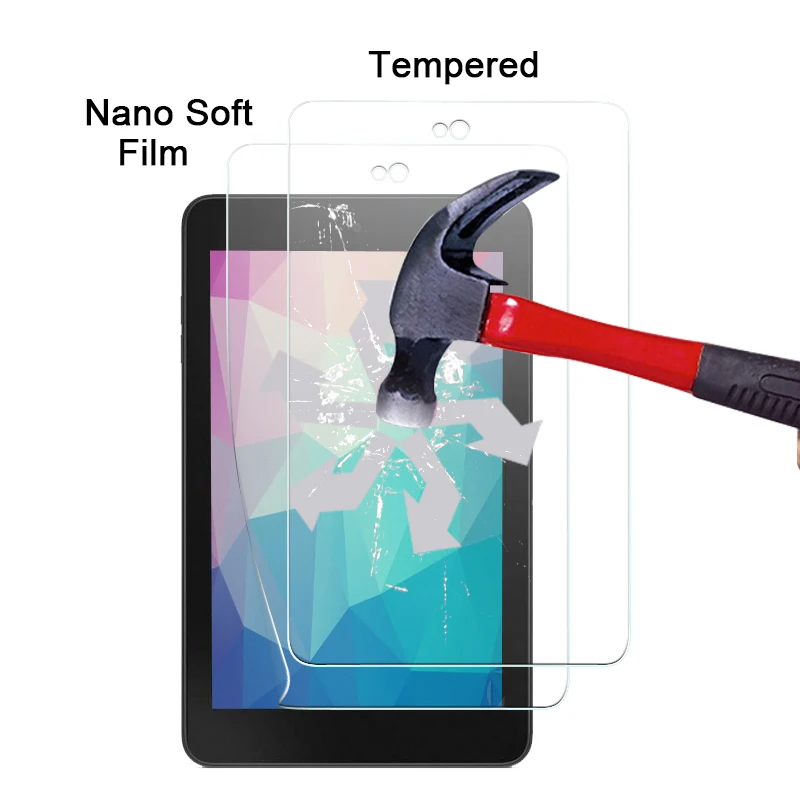 

For Dell Venue 7 3740 7.0'' TAB Anti-shatter Screen Protector Films With Cleaning Cloth Best Explosion-proof Nano Soft Film