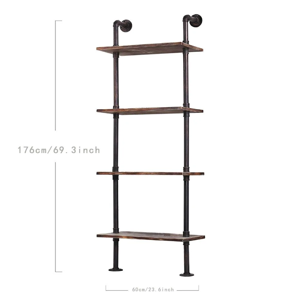 الصناعية 4-الطبقة خزانة رف يميل جدار السراويل الرف سلم تخزين أثاث للعرض المنزل خزانة حائط تخزين أصحاب