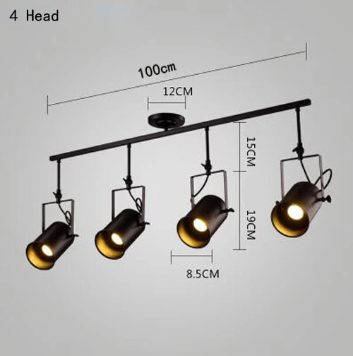 Vintage Ceiling Lights Clothing Store Indoor Lighting Suspended Track Lamp E27 Lamp Holder 110 240v Free Shipping Ceiling Lights Vintage Ceiling Lightvintage Ceiling Aliexpress