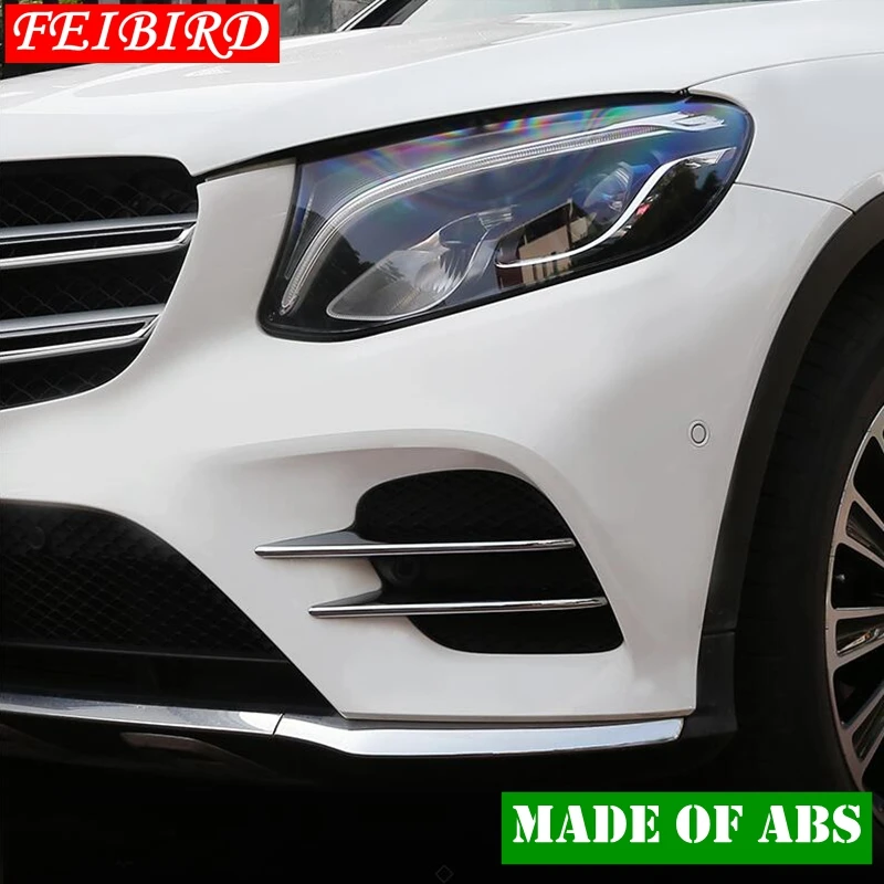 

Exterior For Mercedes Benz GLC 43 AMG Coupe / Sport Model / 220D X253 2016 2017 Front Bumper Fog Lights Cover Trim