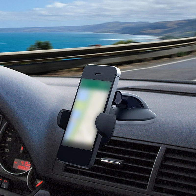 360 градусов вращающийся Автомобильный держатель телефона для iPhone huawei gps крепление силиконовая присоска держатель Автомобильный кронштейн универсальный смартфон