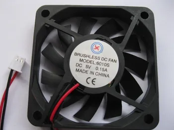 

2 pcs Brushless DC Cooling Fan 11 Blade 5V 6010S 60x60x10mm 2 Wires