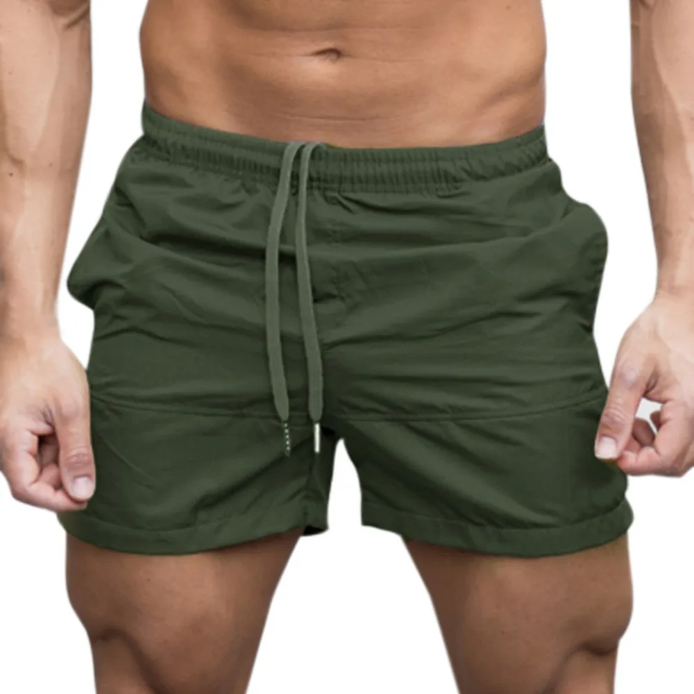 

mens shorts summer Men Gym Casual Sports Jogging Elasticated Waist Shorts pantalones cortos hombre d90610