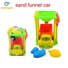 Leadingstar летняя одежда для детей красочный автомобиль грузовик песка Воронки лабораторные лопатой Грабли пляж игрушка набор zk30