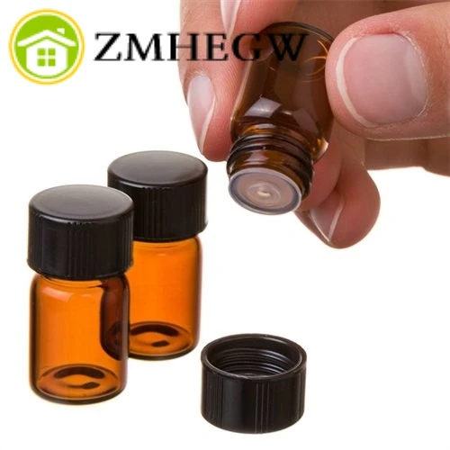 

Storage bottles cans 12pc 2 ml Amber Essential Oil Bottle with Orifice Reducer and cap Drop ship 15mmx26mm 5/8 Dram