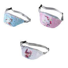 Мода Единорог поясная сумка для женщин обратимая Русалка Блестки пайетки сумка на плечо дорожная сумка для денег Телефон поясная сумка