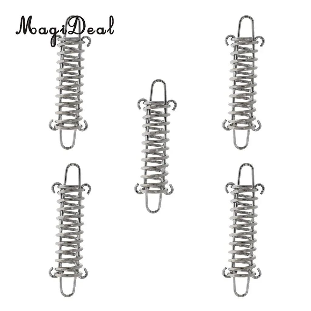 MagiDeal Hot Sale 10 Pieces Stainless Steel Camping Awning/Tent Spring Tensioner/ Tightener